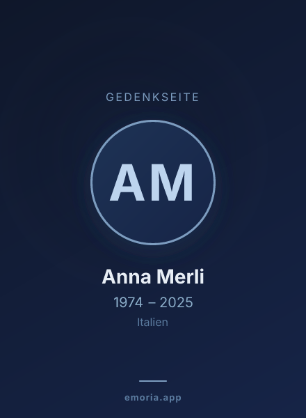 Gedenkportrait von Anna Merli