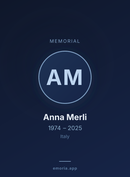 Memorial portrait of Anna Merli