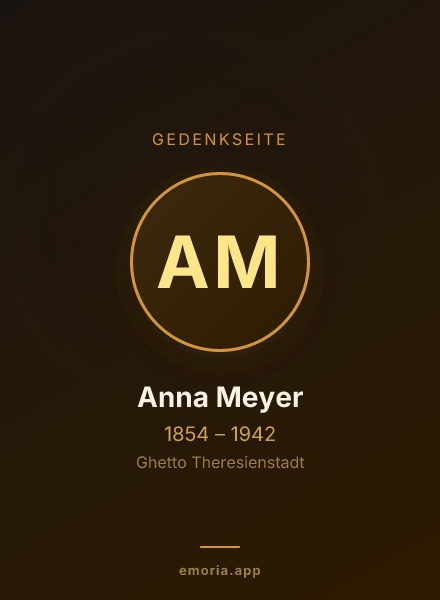 Gedenkportrait von Anna Meyer