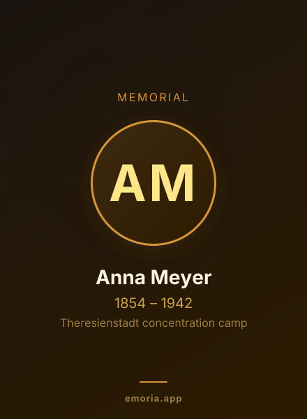 Memorial portrait of Anna Meyer