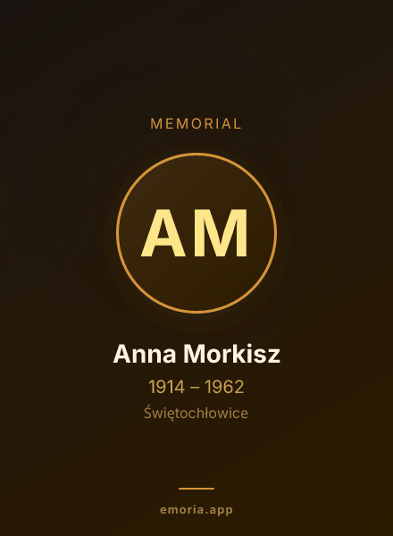 Memorial portrait of Anna Morkisz