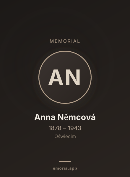 Memorial portrait of Anna Němcová