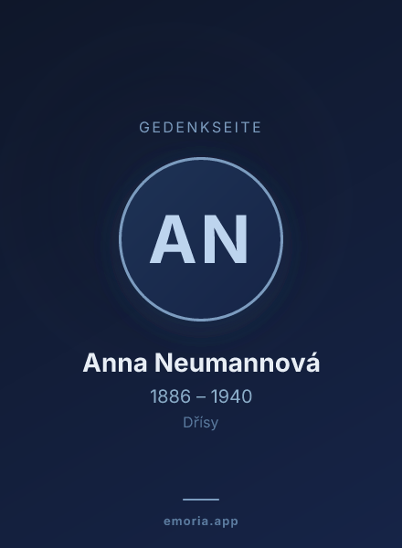 Gedenkportrait von Anna Neumannová