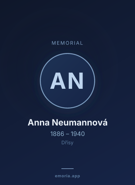 Memorial portrait of Anna Neumannová
