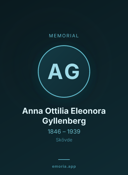 Memorial portrait of Anna Ottilia Eleonora Gyllenberg