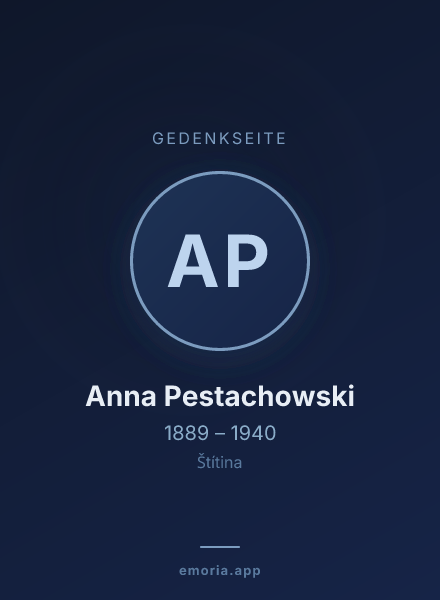 Gedenkportrait von Anna Pestachowski