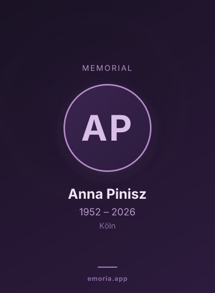 Memorial portrait of Anna Pinisz