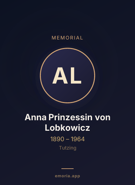 Memorial portrait of Anna Prinzessin von Lobkowicz
