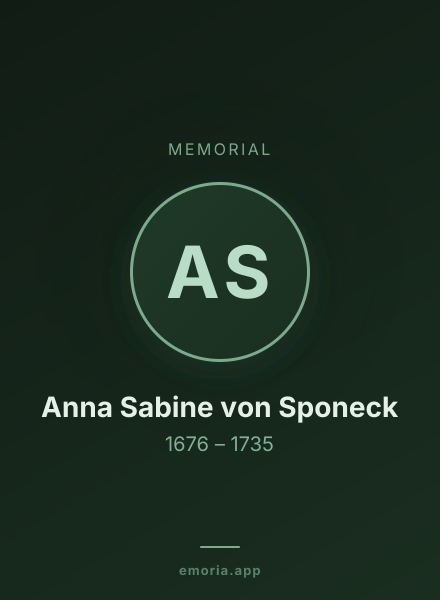 Memorial portrait of Anna Sabine von Sponeck