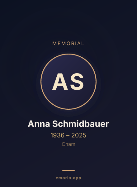 Memorial portrait of Anna Schmidbauer