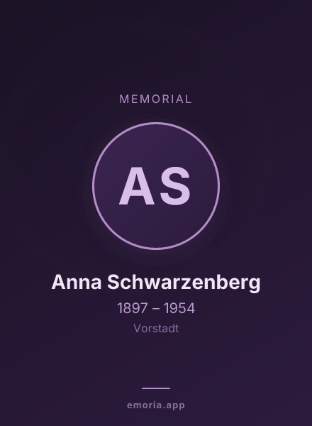 Memorial portrait of Anna Schwarzenberg