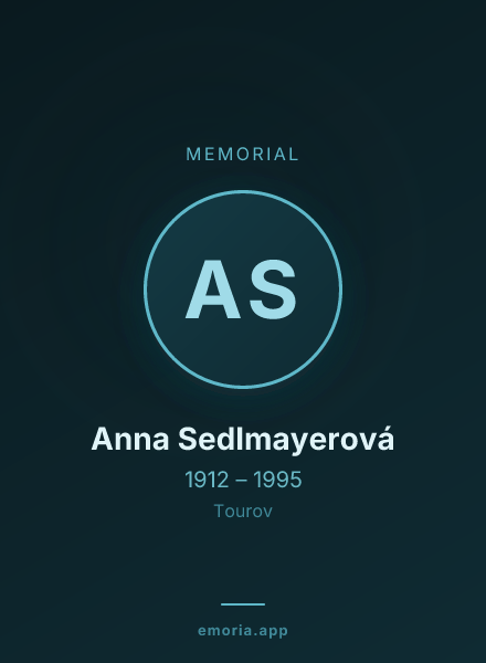 Memorial portrait of Anna Sedlmayerová