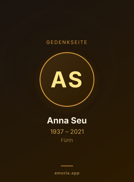 Gedenkportrait von Anna Seu