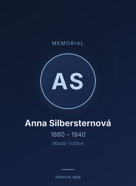 Memorial portrait of Anna Silbersternová