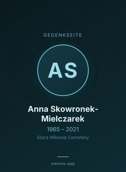 Gedenkportrait von Anna Skowronek-Mielczarek