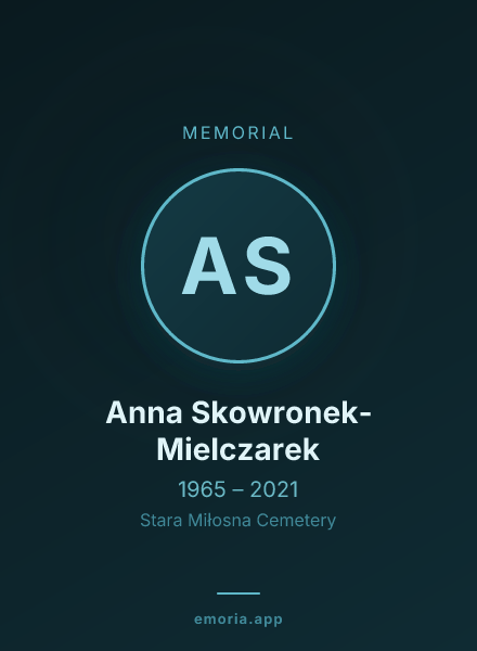 Memorial portrait of Anna Skowronek-Mielczarek