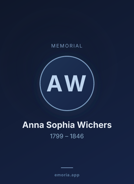Memorial portrait of Anna Sophia Wichers