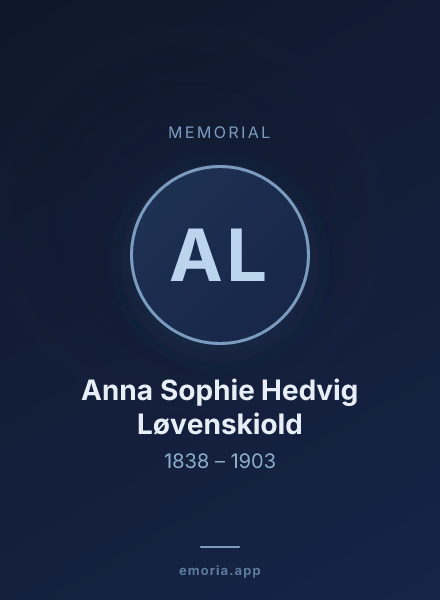 Memorial portrait of Anna Sophie Hedvig Løvenskiold