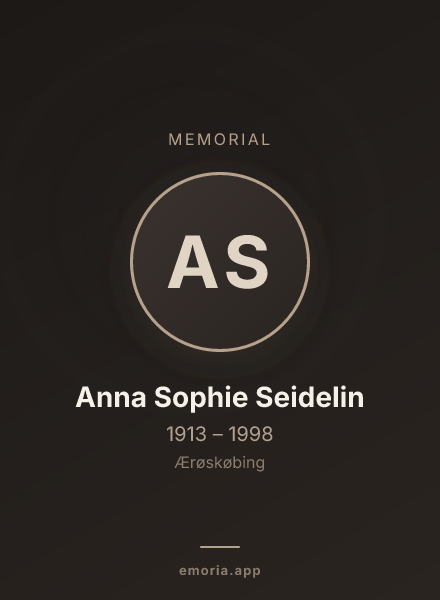 Memorial portrait of Anna Sophie Seidelin
