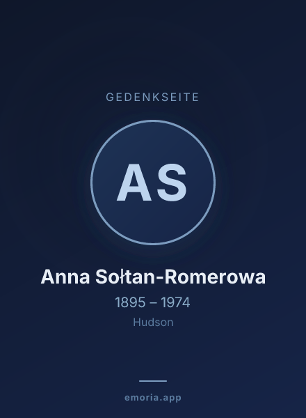 Gedenkportrait von Anna Sołtan-Romerowa