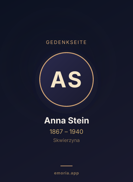 Gedenkportrait von Anna Stein