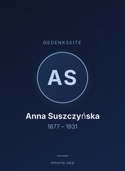 Gedenkportrait von Anna Suszczyńska