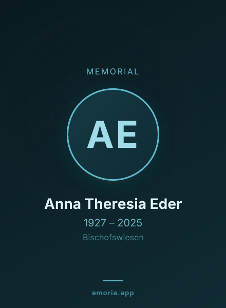 Memorial portrait of Anna Theresia Eder