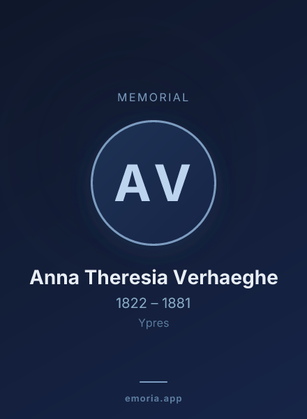 Memorial portrait of Anna Theresia Verhaeghe