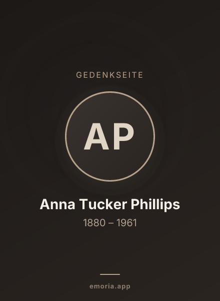 Gedenkportrait von Anna Tucker Phillips