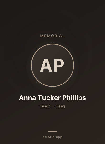 Memorial portrait of Anna Tucker Phillips