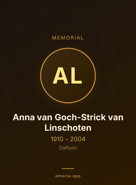Memorial portrait of Anna van Goch-Strick van Linschoten
