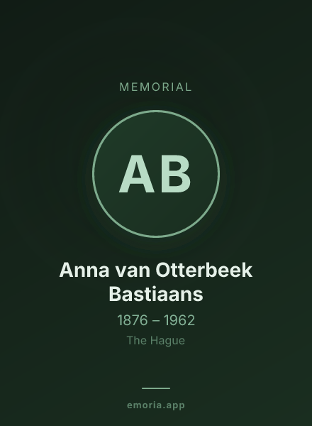 Memorial portrait of Anna van Otterbeek Bastiaans