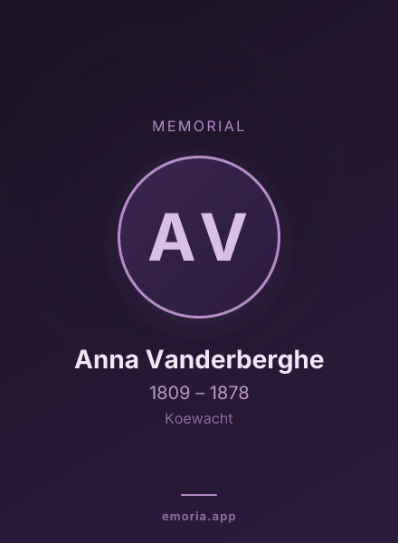 Memorial portrait of Anna Vanderberghe