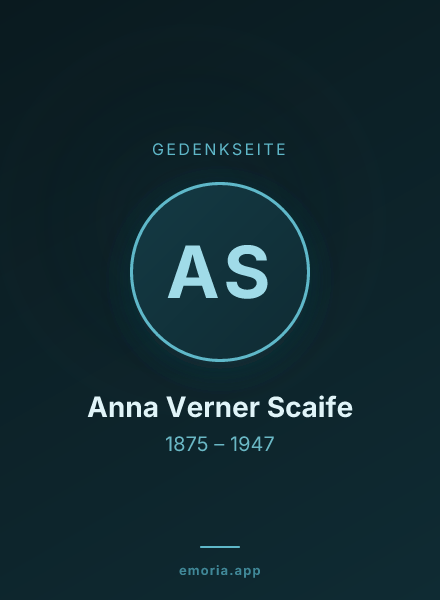 Gedenkportrait von Anna Verner Scaife
