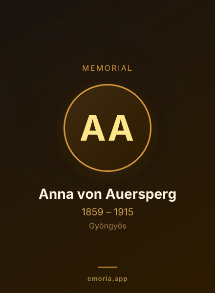 Memorial portrait of Anna von Auersperg
