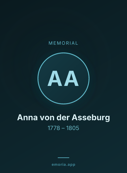 Memorial portrait of Anna von der Asseburg