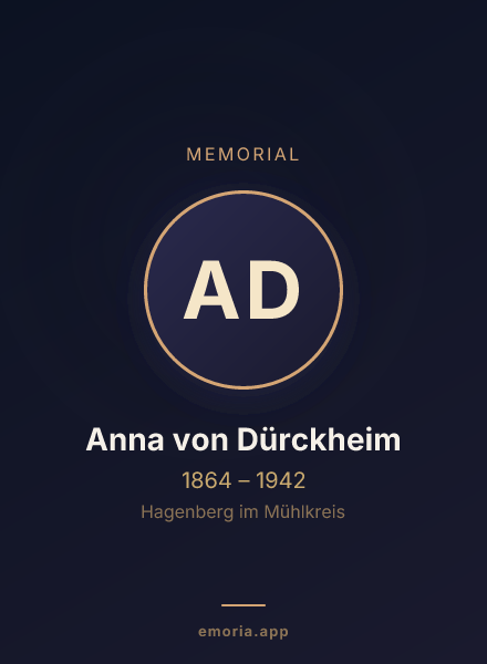 Memorial portrait of Anna von Dürckheim