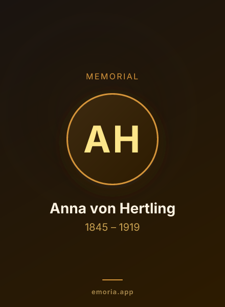 Memorial portrait of Anna von Hertling