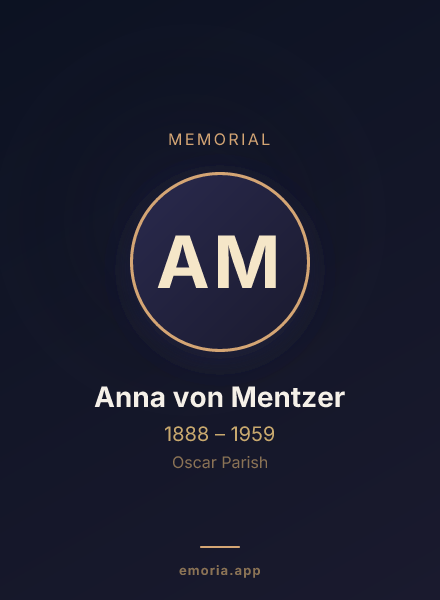 Memorial portrait of Anna von Mentzer