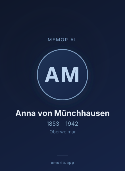 Memorial portrait of Anna von Münchhausen