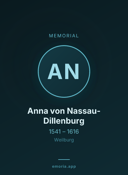 Memorial portrait of Anna von Nassau-Dillenburg