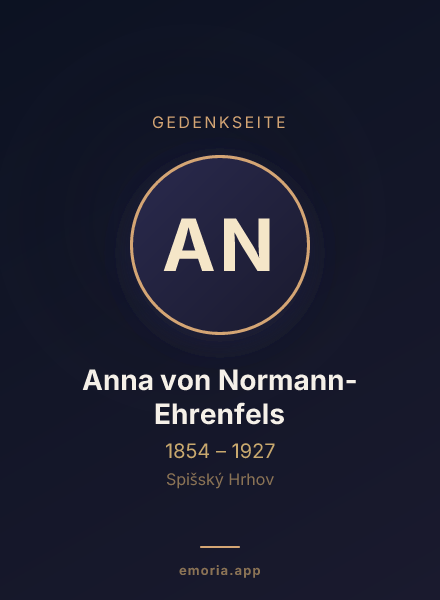Gedenkportrait von Anna von Normann-Ehrenfels