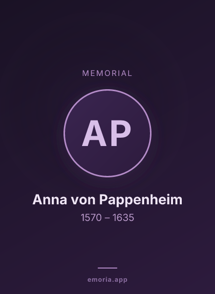 Memorial portrait of Anna von Pappenheim