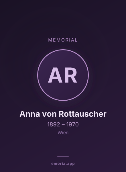 Memorial portrait of Anna von Rottauscher