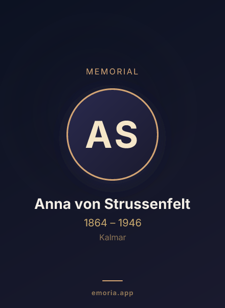 Memorial portrait of Anna von Strussenfelt