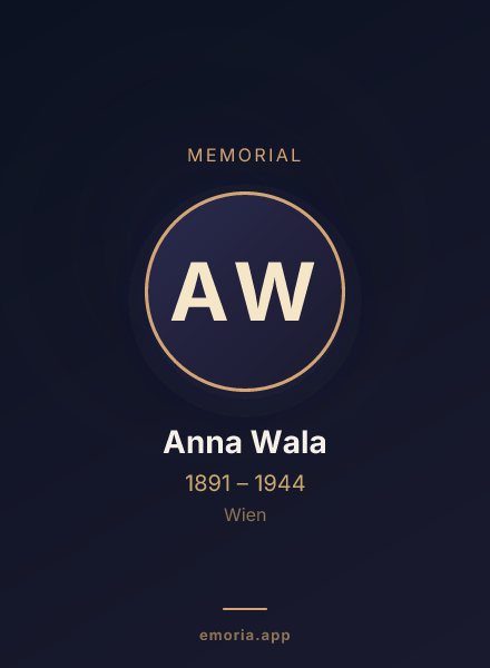 Memorial portrait of Anna Wala