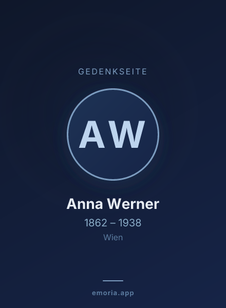 Gedenkportrait von Anna Werner