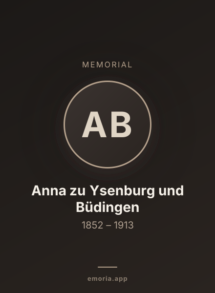 Memorial portrait of Anna zu Ysenburg und Büdingen