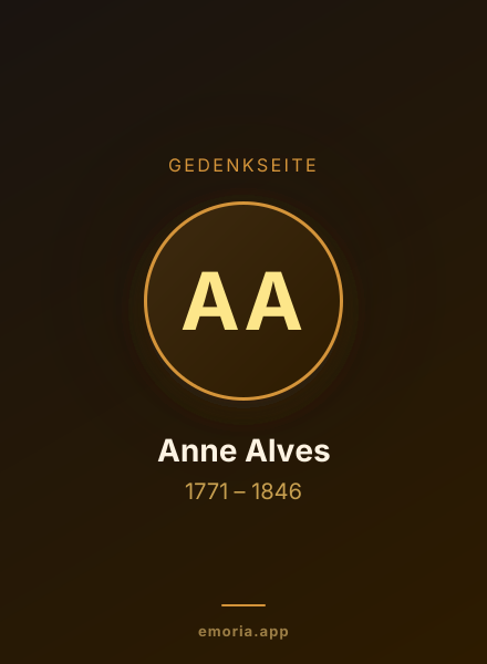 Gedenkportrait von Anne Alves