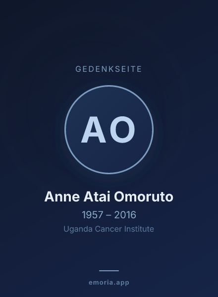 Gedenkportrait von Anne Atai Omoruto